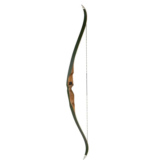 Bear Archery Grizzly bow in Arc green glass, celebrating its 90th anniversary, featuring a vibrant green finish.