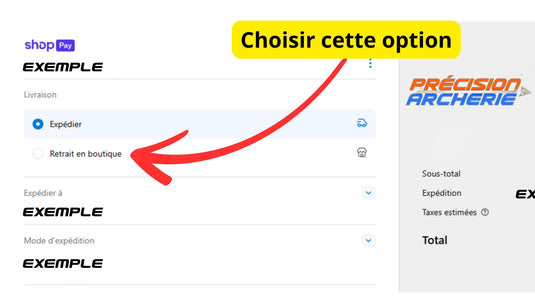 2. Select the option: Pick up in store