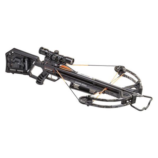 Wicked Ridge BLACKHAWK Arbalète XT ACUDRAW 50 crossbow featuring a sleek design, advanced ACUDRAW cocking system, and precision engineering for optimal performance in hunting and target shooting.