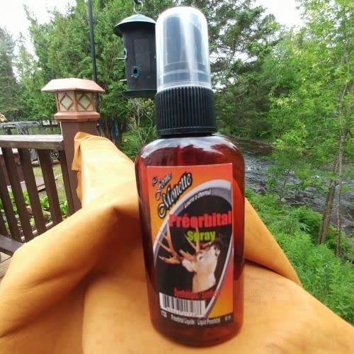 Ferme Monette Pré-orbital vaporizer for deer, 60 ml, 12 applications, designed for effective deer attraction.
