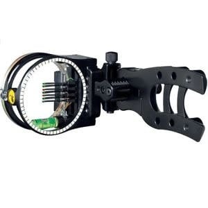 Trophy Ridge Plus Mire Micro Hitman 7 .019 bow sight featuring precision micro-adjustment, durable construction, and advanced sighting technology for enhanced accuracy in archery.