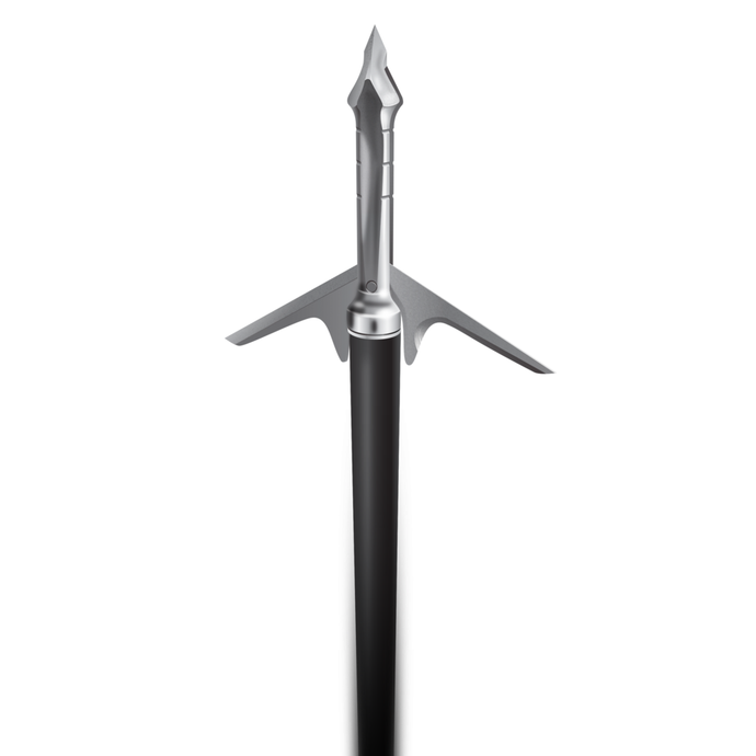 Slick Trick plus Raptortrick 100gr broadheads - pack of 3, showcasing precision engineering for optimal hunting performance.