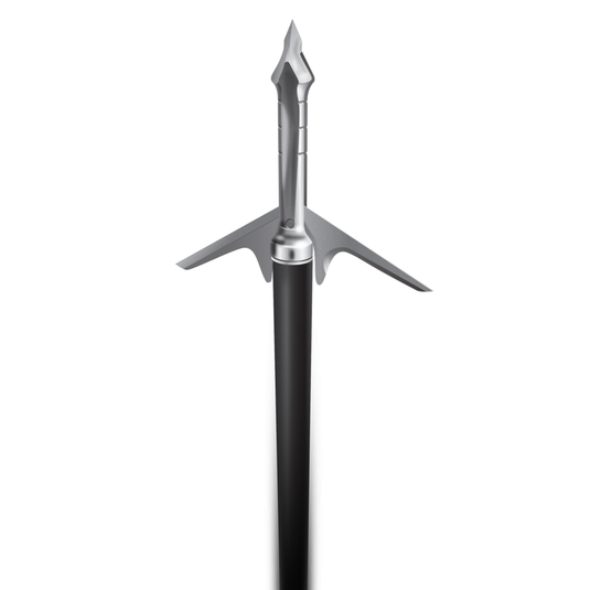 Slick Trick plus Raptortrick 100gr broadheads - pack of 3, showcasing precision engineering for optimal hunting performance.