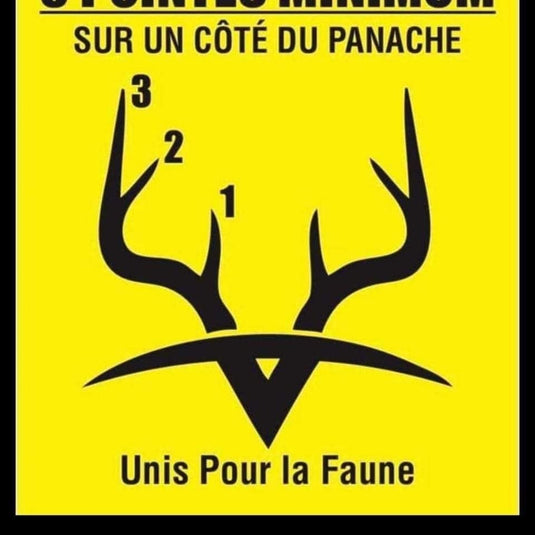 Colorful banner featuring the phrase 'Pancarte Unis pour la faune' with illustrations of various wildlife species, promoting wildlife conservation.