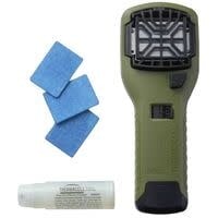 Thermacell MR300 green mosquito repellent device designed for outdoor use.