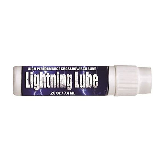 Bohning Plus Lubrifiant Lightning rail lube bottle with a sleek design, featuring a vibrant label and a nozzle for easy application, set against a clean, neutral background.