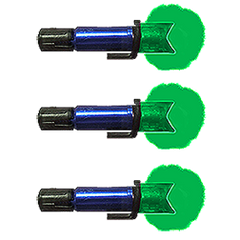 Carbon Express Plus Launchpad Crossbolt Lighted Nock Green 3 Pack - High-performance archery nocks for enhanced visibility and accuracy.