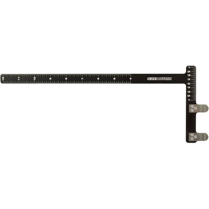 Chargez l'image dans la visionneuse de la galerie, Easton Plus Bow Square L tool positioned on a wooden surface, showcasing its precise measurement features for archery alignment.
