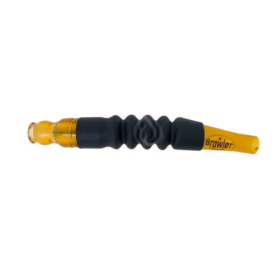Quaker Boy Brawler Buck Call, a realistic deer call designed for attracting bucks, featuring a sleek design and easy-to-use functionality.