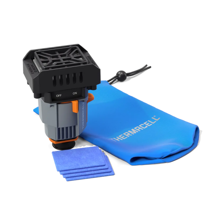 Backpacker mosquito repellent device (butane sold separately)
