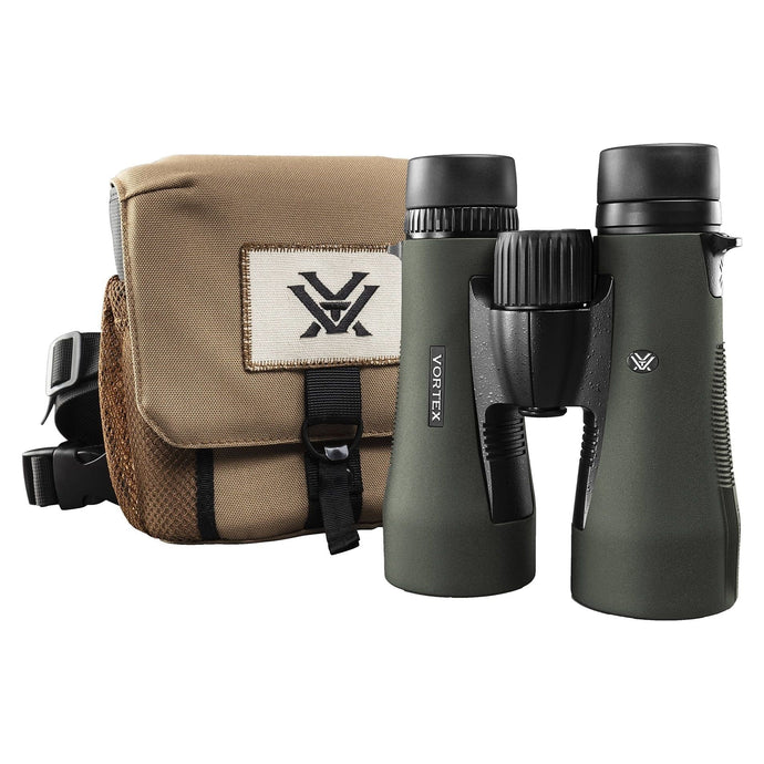 Vortex Diamondback HD 12x50 binoculars showcasing a sleek design with high-quality optics, ideal for wildlife observation and outdoor adventures.