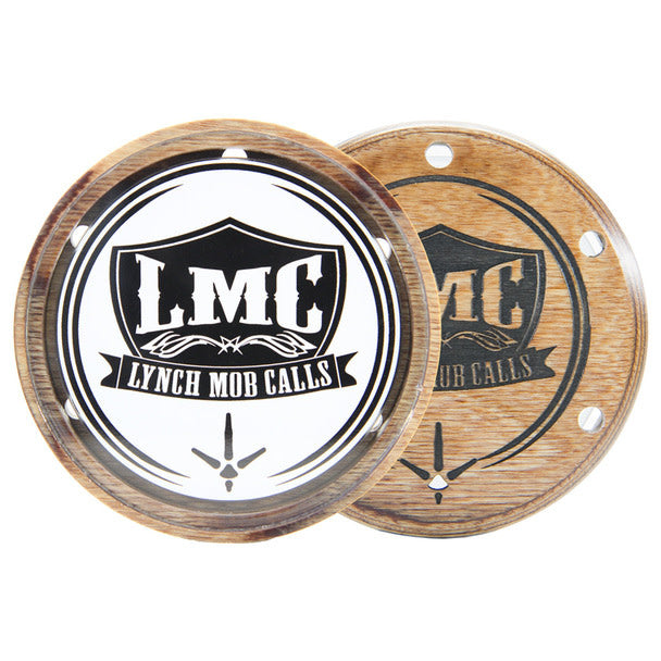 High-quality LMC plus Calls Reaper Call designed for turkey hunting, featuring a crystal surface and a hardwood striker, showcasing its sleek design and functionality.