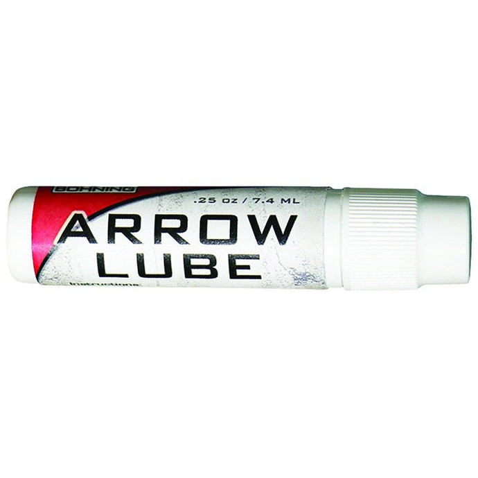 Bohning Plus arrow lubricant applied to arrows for enhanced performance and smooth flight.