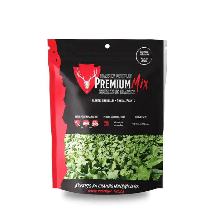 Vibrant assortment of Premium-Mix plus Brassica vegetables, showcasing a colorful blend of leafy greens, purple and green cabbages, and crunchy stems, arranged artfully on a rustic wooden surface.