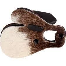 Large left-handed Bearpaw with cowhide finger protector, designed for optimal grip and comfort.