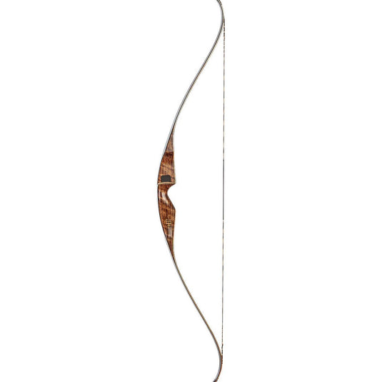 Bear Archery Plus Arc Grizzly compound bow with a 40-pound draw weight, showcasing its sleek design and craftsmanship, set against a natural outdoor backdrop.