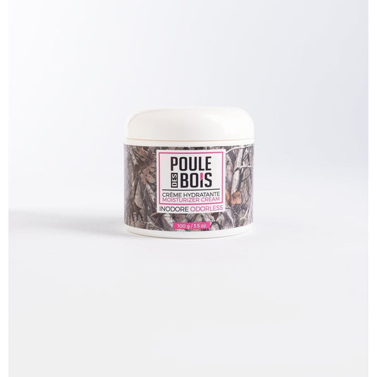 Poule des bois natural skincare cream with unscented moisturizing formula, ideal for sensitive skin.