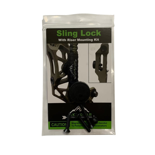 Jakt Gear plus sling lock with riser mount kit showcasing a versatile and secure attachment system for outdoor gear, featuring a sleek design and durable materials.