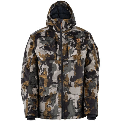 Man wearing a Connec Outdoor plus Induction II Jacket, showcasing its sleek design and functional features in an outdoor setting.