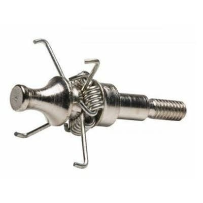 Zwickey broadhead paired with a 125-grain judo point, showcasing precision and versatility for archery enthusiasts.