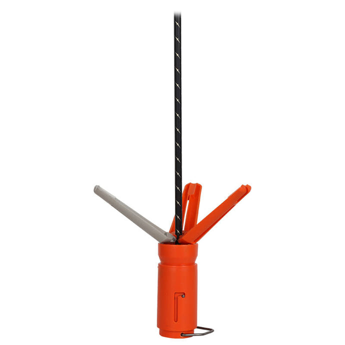 Easton Plus EZ Fletch fletching jig in large straight configuration, designed for precise arrow fletching with a user-friendly mechanism.