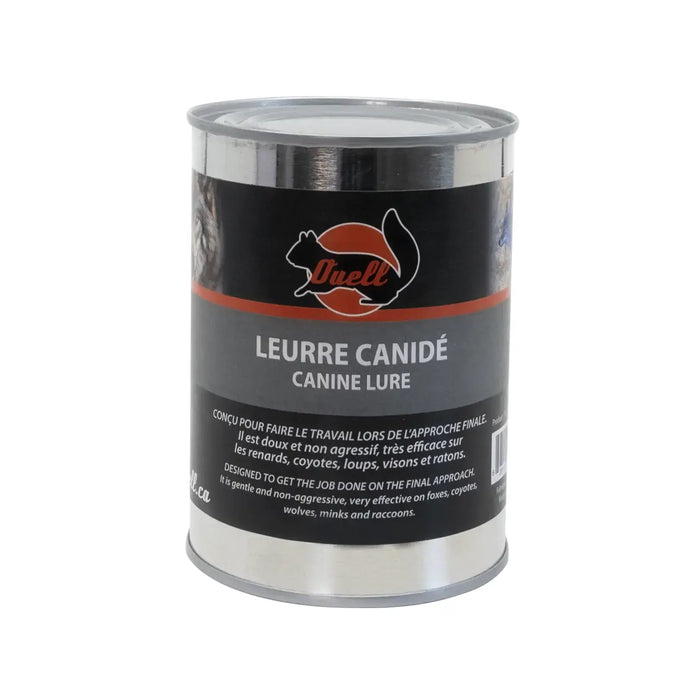 4oz package of Ouell Plus Leurre pour Canidé, a premium dog lure designed to attract and engage dogs during training or play.