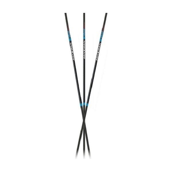 Carbon Express Plus Fà»ts Maxima BLU RZ Select 250 arrows in a dozen packaging, showcasing their sleek design and advanced technology for optimal performance in archery.