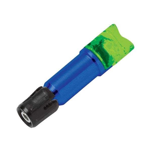 Plus Launchpad Universal Fit Crossbolt Nock displayed against a white background, showcasing its sleek design and versatile compatibility for archery enthusiasts.