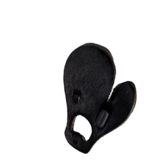 Close-up of a hand wearing a protective finger guard while using a PSE (Precision Sports Equipment) tool, showcasing safety and precision in sports activities.