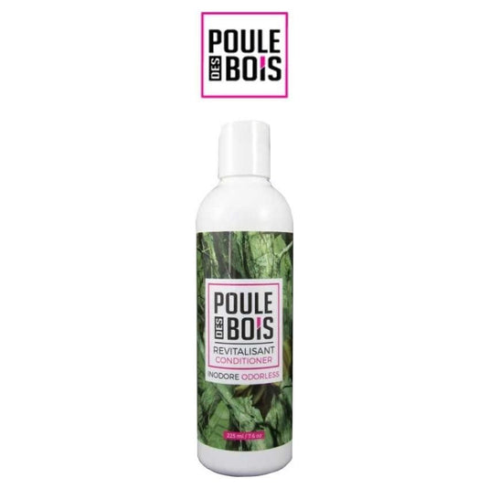 Natural wood finish with Poule des Bois and odorless conditioner, showcasing a rich, warm tone and smooth texture.