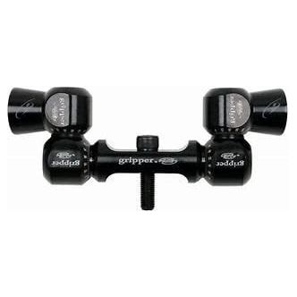 AAE double mount with quick disconnect featuring a gripper, showcasing a secure and versatile attachment system for archery accessories.