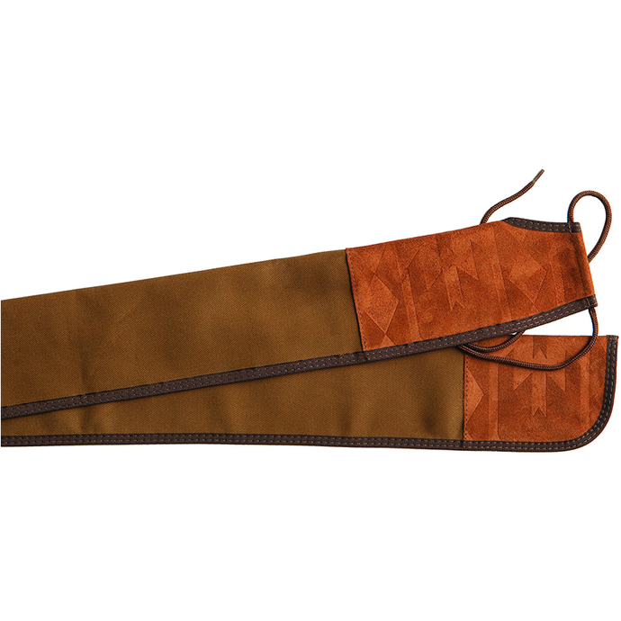 Neet 72-inch brown longbow case designed for South West archery equipment.