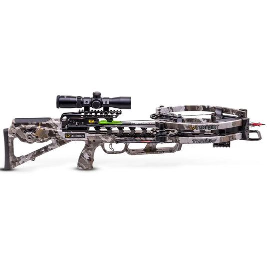 Tenpoint Plus Turbo S1 Crossbow Vektra featuring a sleek design, advanced technology, and precision engineering, ideal for hunting and target shooting.
