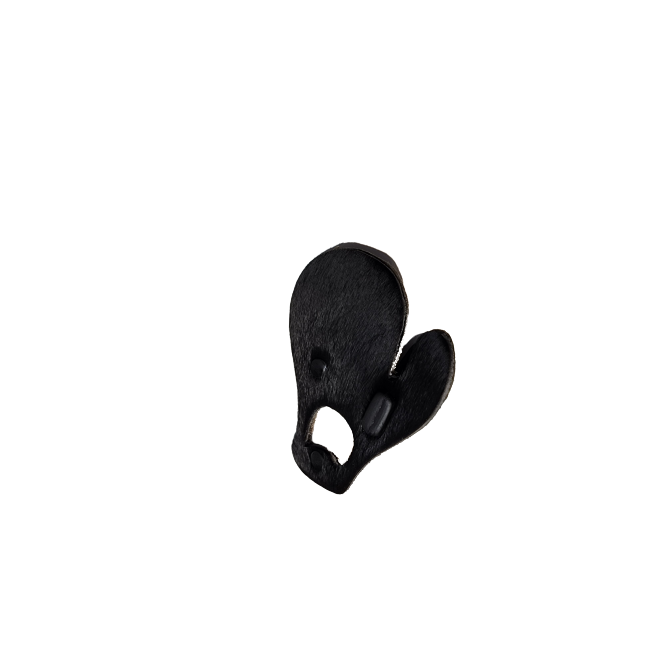 Image of a right-handed user wearing a PSE Plus finger guard, designed to prevent pinching, showcasing its medium size and ergonomic fit.