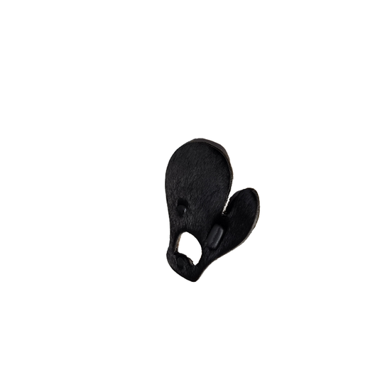 Image of a right-handed user wearing a PSE Plus finger guard, designed to prevent pinching, showcasing its medium size and ergonomic fit.