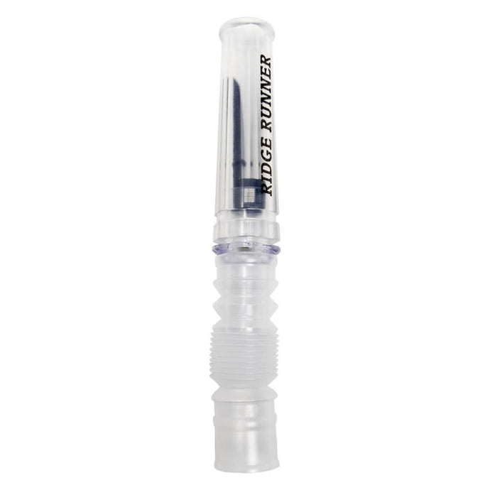 Quaker Boy Ridge Runner deer grunt call, featuring a sleek design with a realistic mouthpiece, ideal for attracting deer during hunting season.