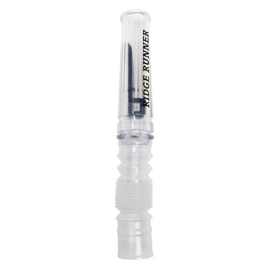 Quaker Boy Ridge Runner deer grunt call, featuring a sleek design with a realistic mouthpiece, ideal for attracting deer during hunting season.