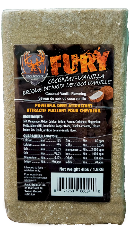 Fury Hunting Powerful Deer Attractant Brick, coconut, 1.8-kg