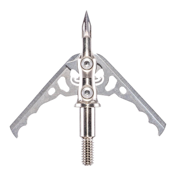 Rage Hypodermic Crossbow NC 2-blade 125 grain broadhead for crossbows, showcasing its sleek design and sharp blades, ideal for precision hunting.