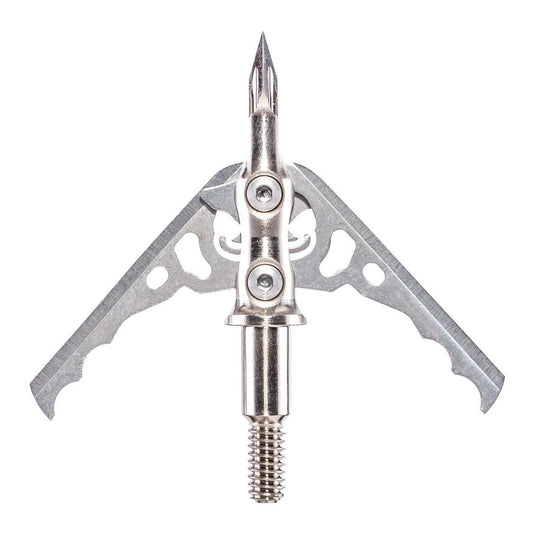 Rage Hypodermic Crossbow NC 2-blade 125 grain broadhead for crossbows, showcasing its sleek design and sharp blades, ideal for precision hunting.