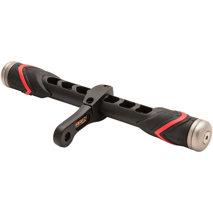 Apex Gear Plus Carbon Core 10-inch offset sight featuring precision adjustments and durable construction for enhanced accuracy in archery.