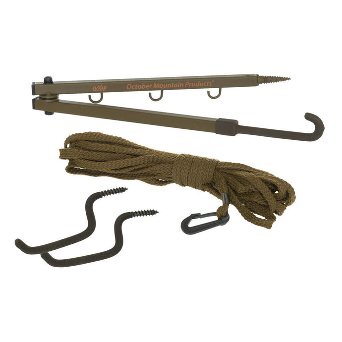 OMP 23-inch bow support with two hooks and 30-foot bow string.
