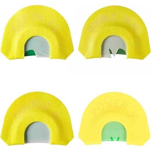 Hunters Specialties Fearsome 4 diaphragm turkey call set featuring four distinct calls designed for effective turkey hunting.