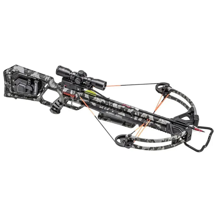 Wicked Ridge Rampage 360 crossbow featuring a sleek design, advanced technology, and precision engineering for optimal performance in hunting.