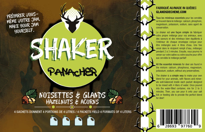 Shaker – Panacher Noisettes & Glands de Chêne