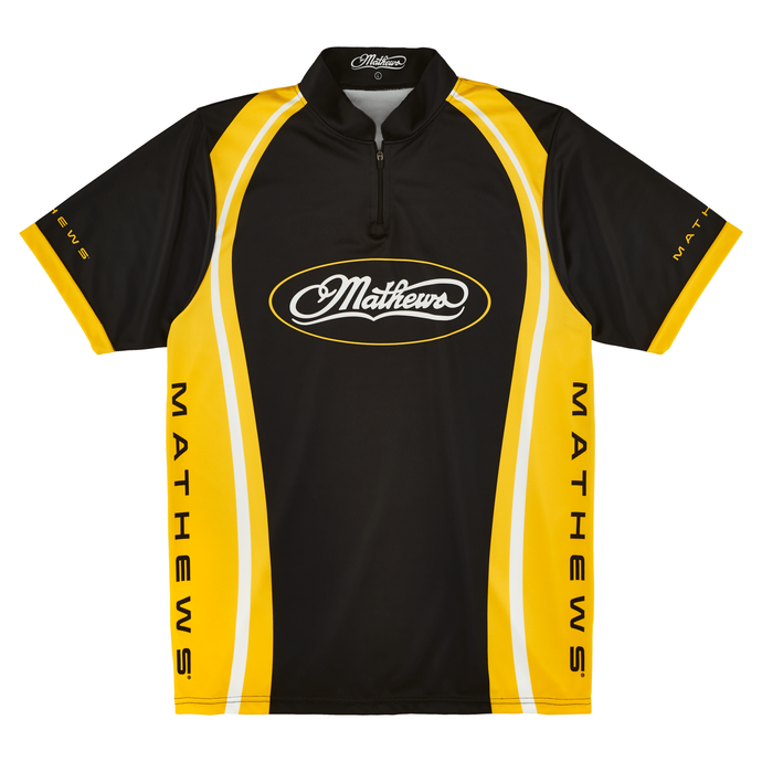 Mathews Plus Chandail pour homme - Shooter Jersey featuring a sleek design, comfortable fit, and vibrant colors, ideal for outdoor activities and hunting.