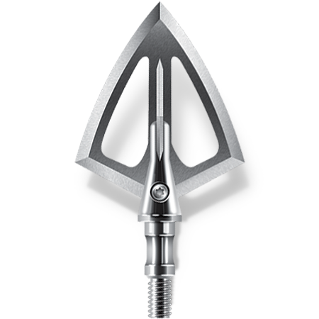 Solid Plus Solid 125gr half bleeder hunting broadheads, pack of 3.
