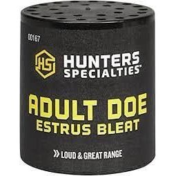 Hunters Specialties Doe Estrus Bleat Call for deer hunting, featuring an adult doe design.