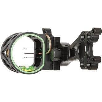 Trophy Ridge sight with Mire Joker 3-pin .019 pins, showcasing precision and clarity for archery enthusiasts.