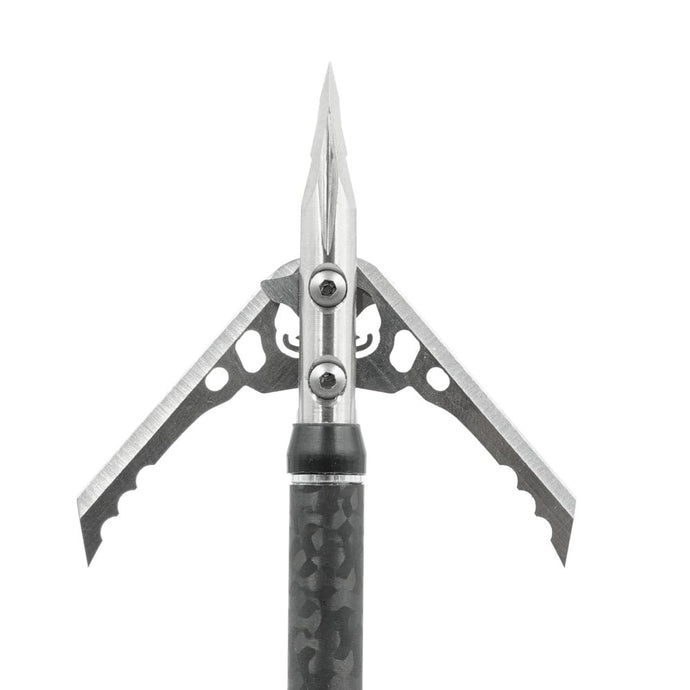 Rage Hypodermic Trypan NC 2-blade 100 grain broadheads, pack of 2, featuring a sleek design for precision hunting.